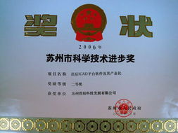 浩辰软件荣获苏州市科学技术进步奖，CAD核心技术再获认可